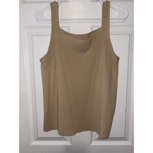 Jones New York women’s rayon blend beige tank size XL